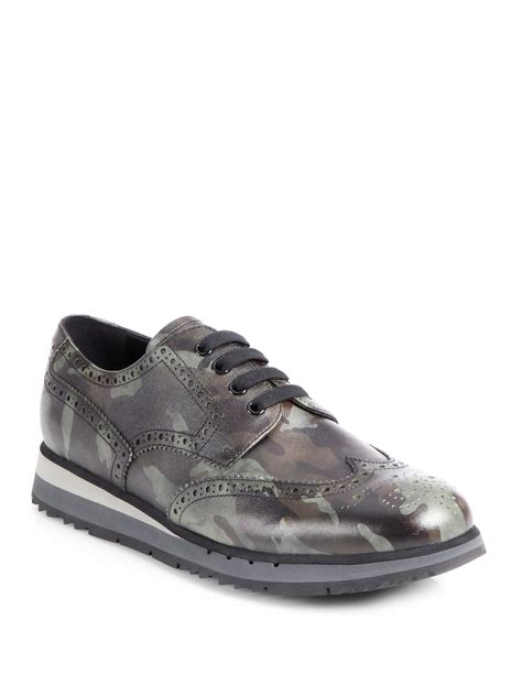 mens prada wingtip sneakers|prada sneakers.